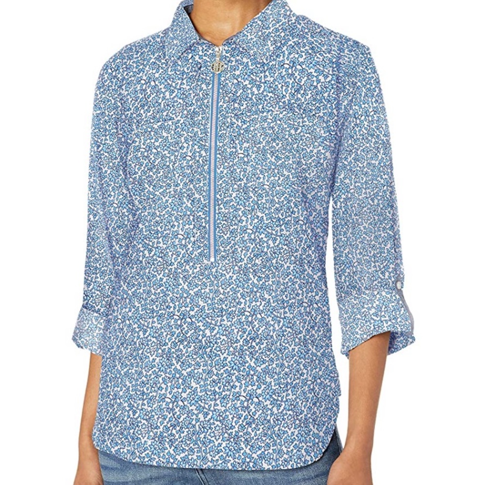 Tommy Hilfiger Half ZIP Popover Shirt